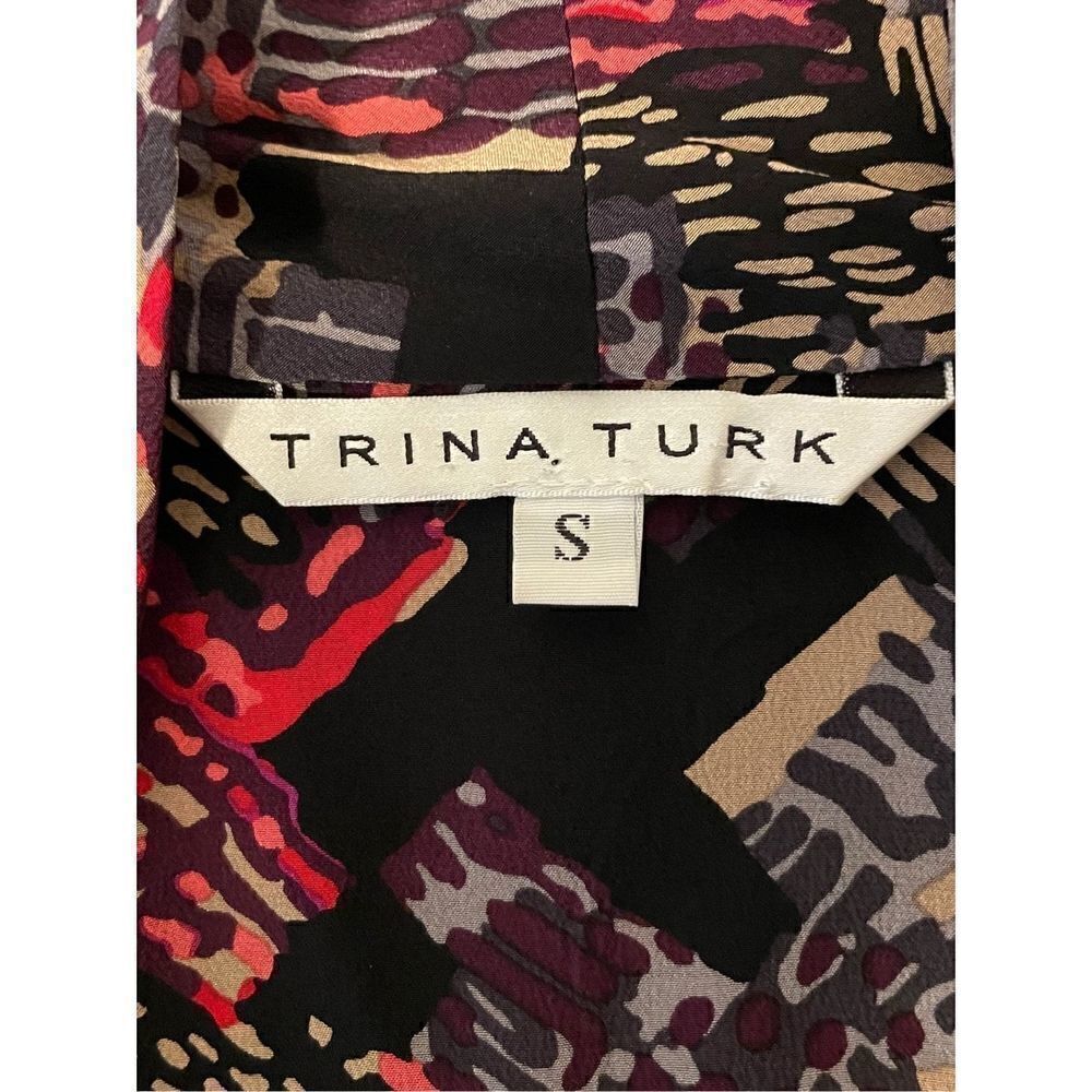 Trina Turk Sleeveless 100% Silk blouse,‎ Size Small - Picture 4 of 4